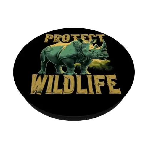 Rhino Guardian of the Wild: Protect Wildlife PopSockets