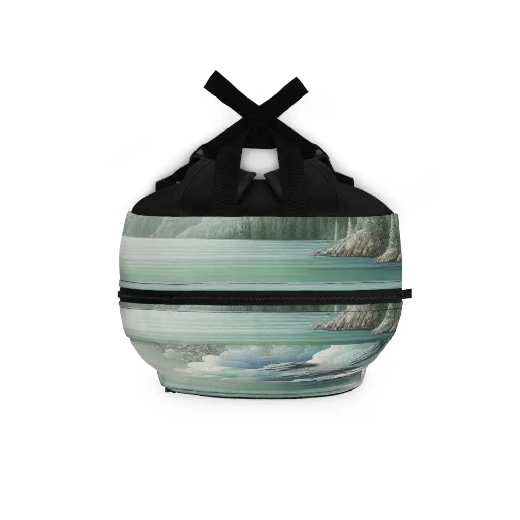 Seaside Reverie in Pastel Hues Backpack One size Bags