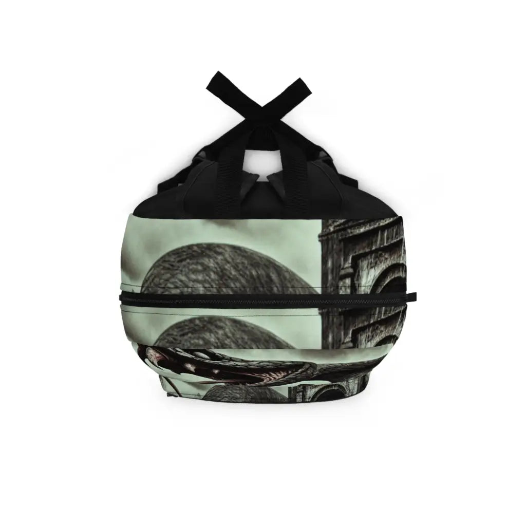 Serpent’s Hold on the Ancient Tower Backpack One size Bags