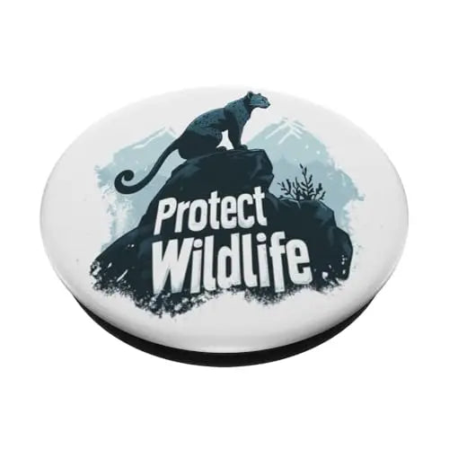 Silent Mountain Leopard: Protect Wildlife PopSockets