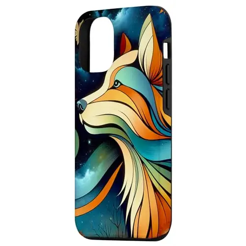 Spectrum Paws: A Dog’s Tale Against a Rainbow Backdrop Case