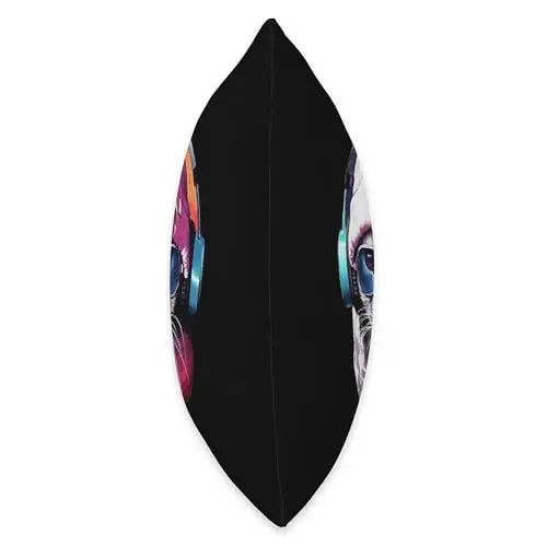 Streetwise Cool: The Hip Hop Cat Vibe Throw Pillow Home