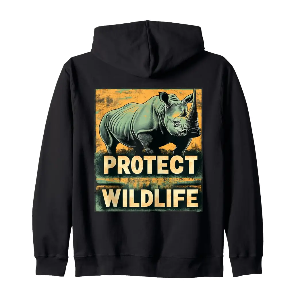 Strength in Vulnerability: Protect Wildlife Zip Hoodie