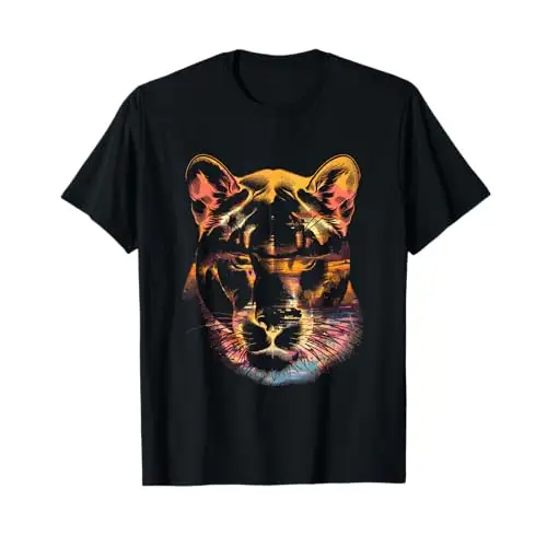 Sundown Stalker: Panther in the Wild T Shirt Apparel