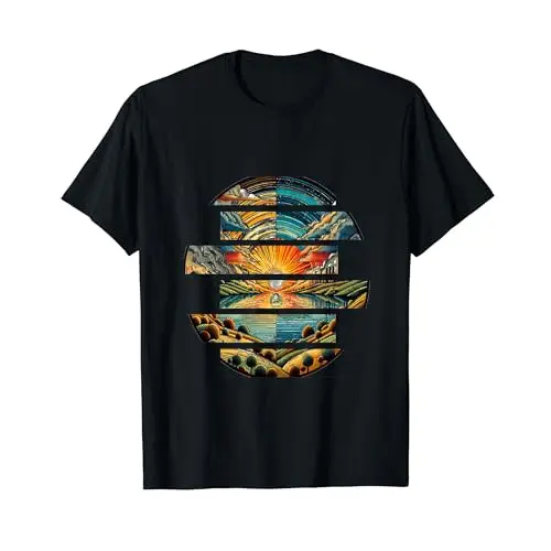 Sunset Serenity: Nature’s Tranquil Scene T Shirt Apparel