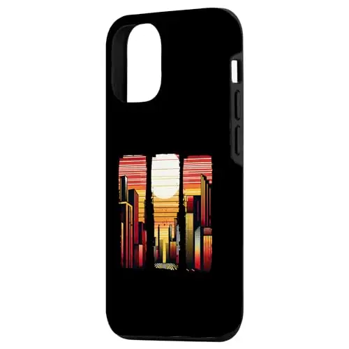 Sunset Skyline Symphony Vibrant City Horizon Case (iPhone