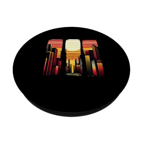 Sunset Skyline Symphony Vibrant City Horizon PopSockets