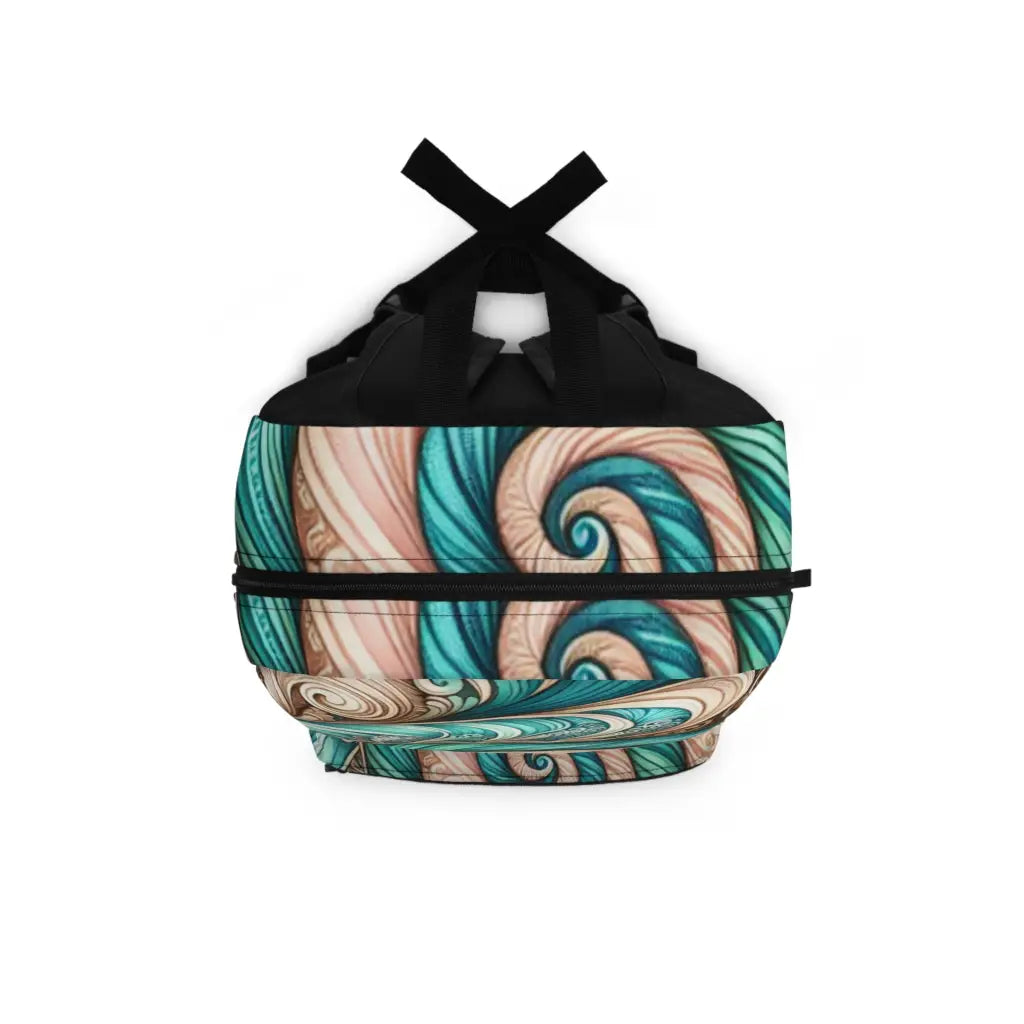 Swirling Sands and Ocean Whispers Backpack One size Bags