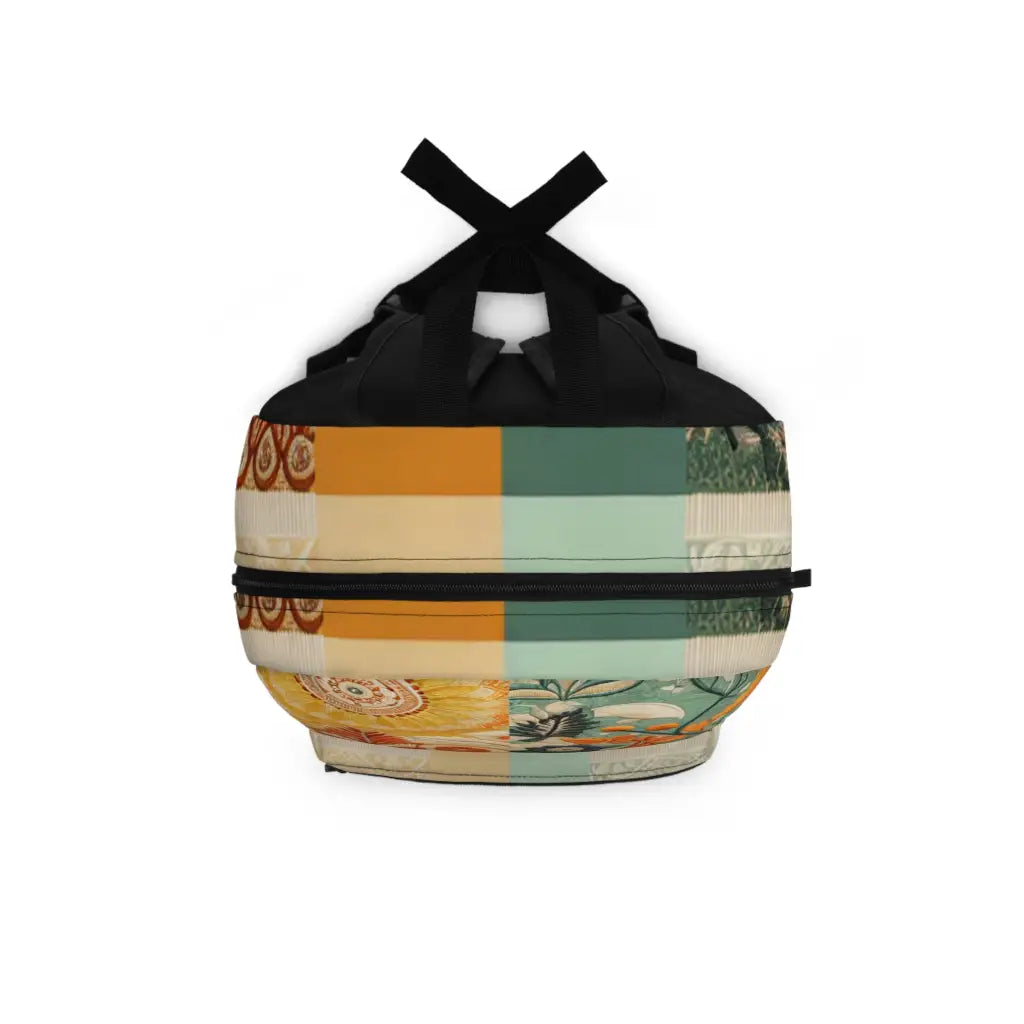 Textured Garden Mosaic Backpack One size Bags