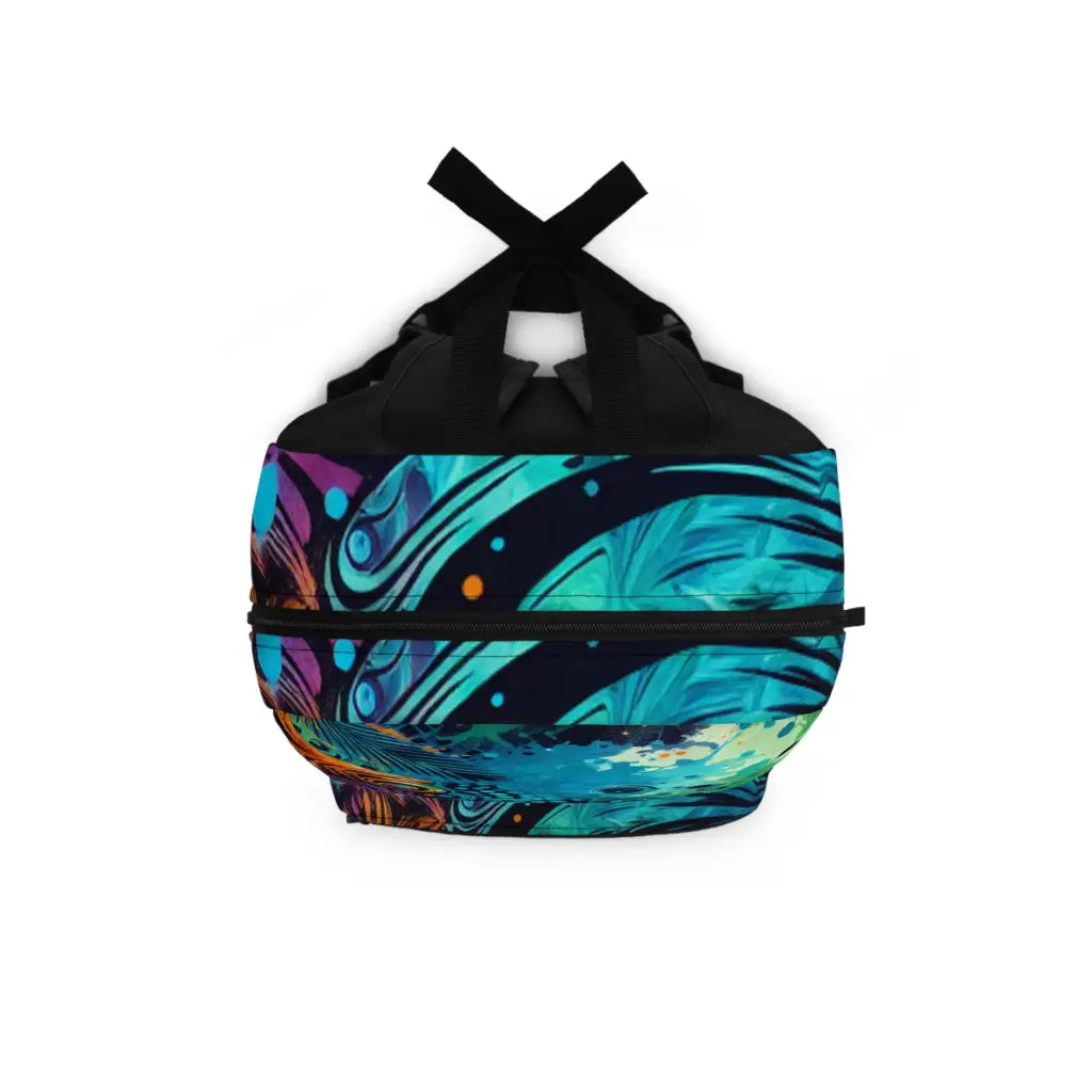 Tiger in Psychedelic Jungle Backpack One size Bags