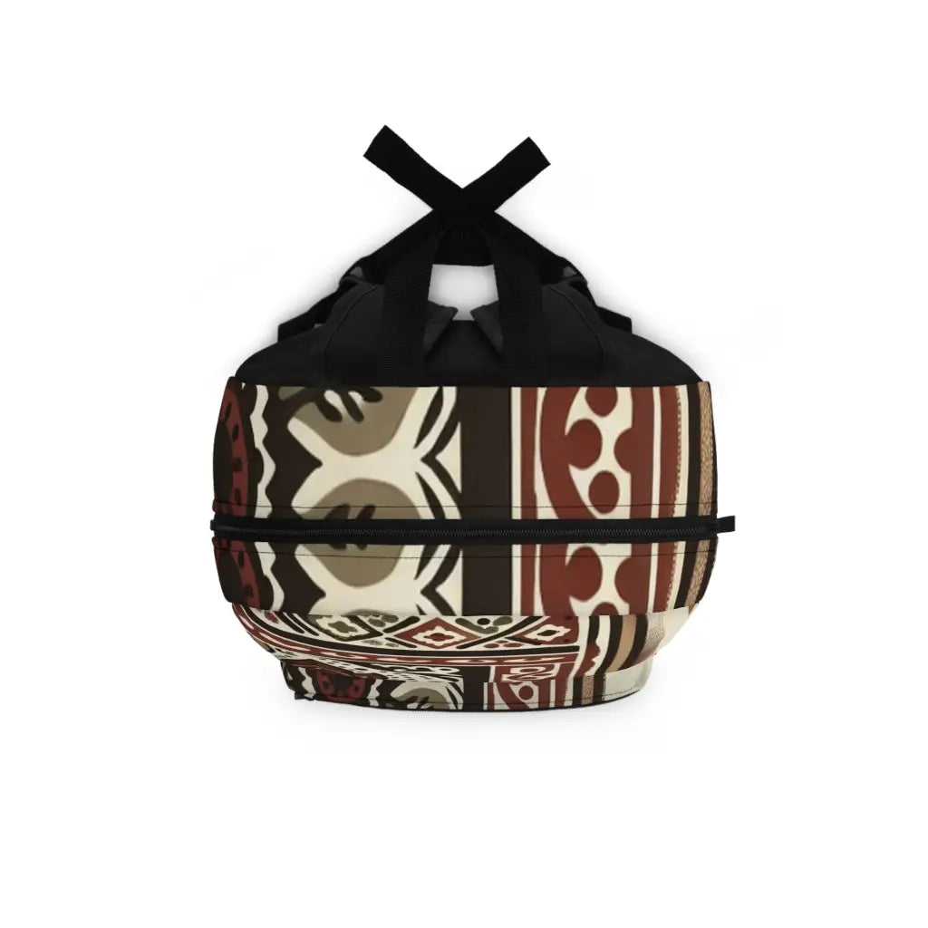 Traditional Patterns in Earthy Tones Backpack One size Bags