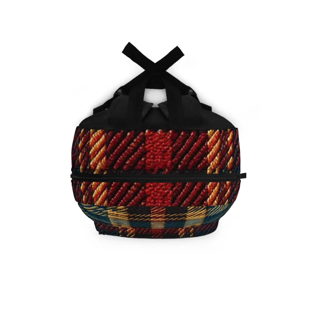 Traditional Tartan Weave Backpack One size Bags