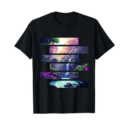 Tranquil Falls: Oasis in the Forest T Shirt Apparel