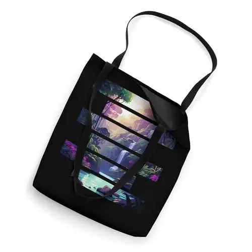 Tranquil Falls: Oasis in the Forest Tote Bag Apparel