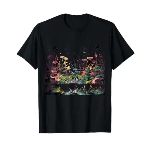 Tranquil Garden: A Sanctuary of Serenity T Shirt Apparel
