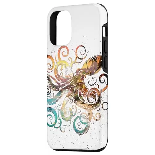Tropical Depths: Octopus Under the Stars Case (iPhone