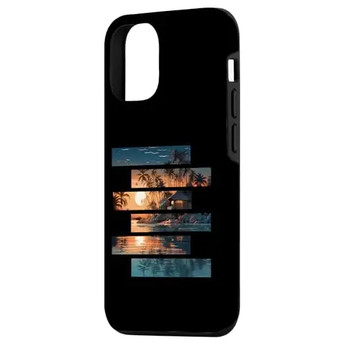 Tropical Tranquility: Fragmented Sunset Retreat Case
