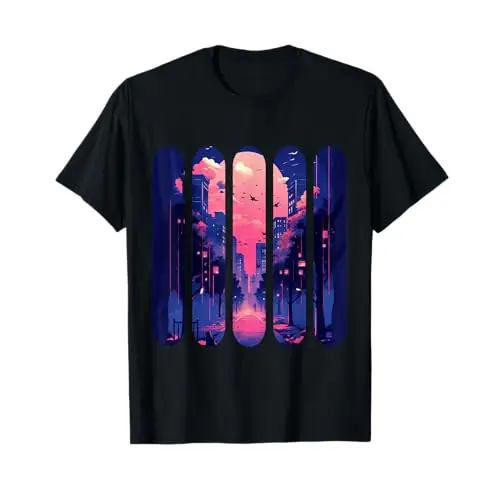 Twilight City: Fragmented Skyline Serenity T Shirt Apparel