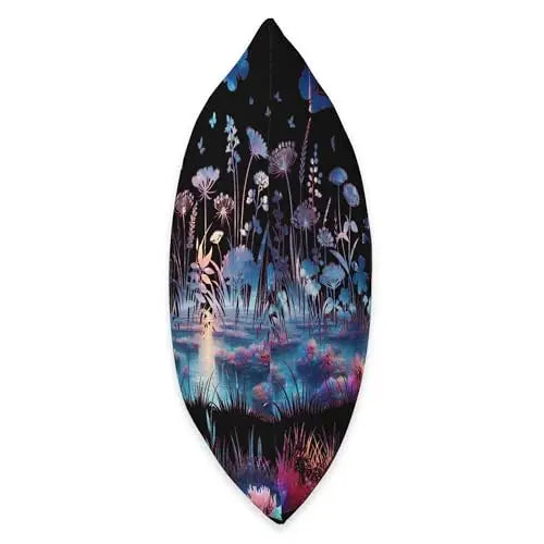 Twilight Garden: Ethereal Meadow with Butterflies Throw