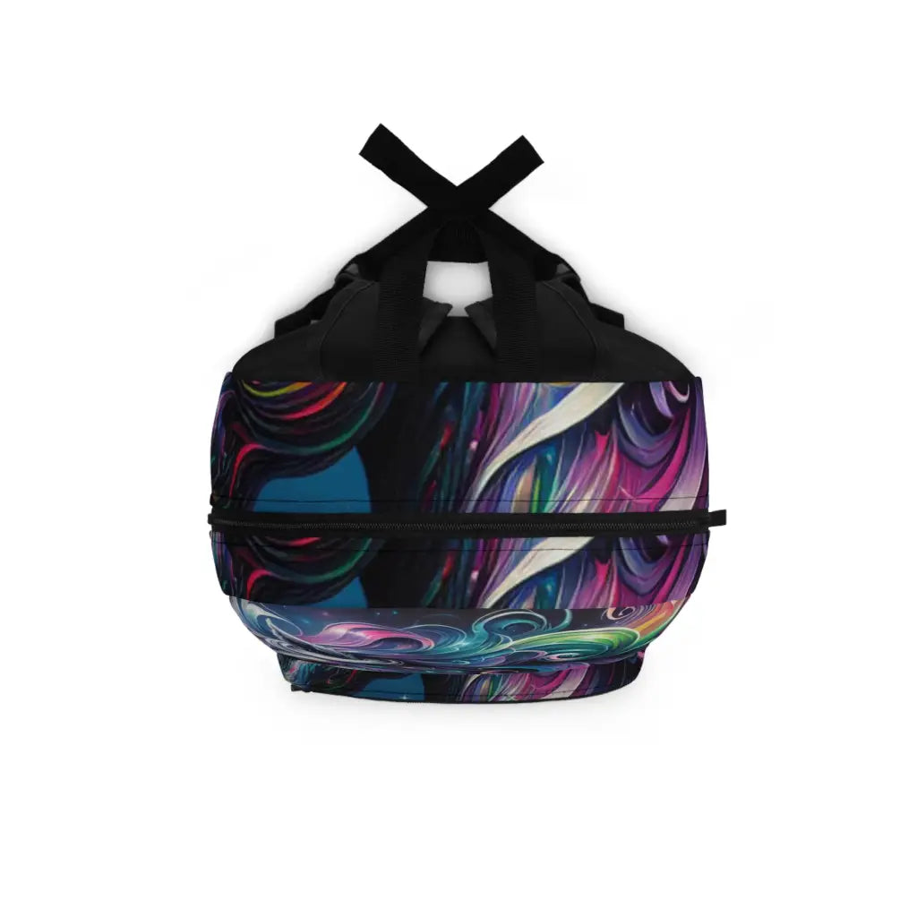 Unicorn in a Flowing Spectrum Backpack One size Bags