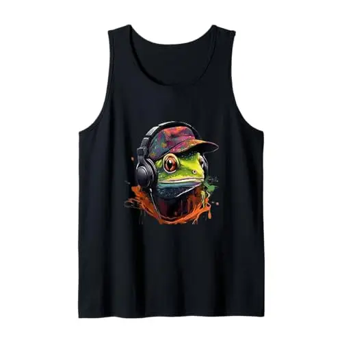 Urban Drip Hustle: The Hip Hop Frog Tank Top Apparel