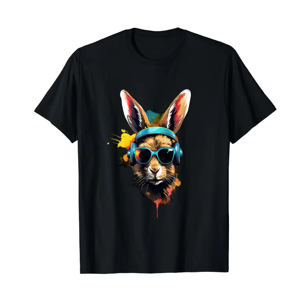 Urban Drip Streetwear Hip Hop Rabbit Hustle Money Black