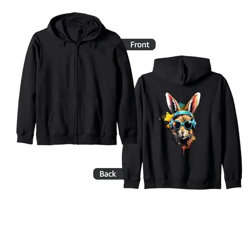 Urban Drip Streetwear Hip Hop Rabbit Hustle Money Black