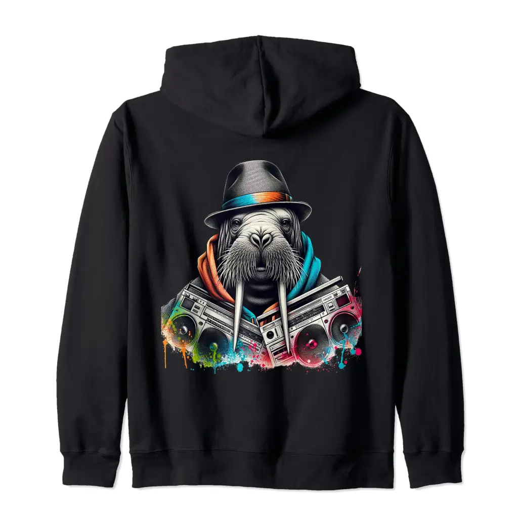 Urban Drip Streetwear Hip Hop Walrus Hustle Money Zip