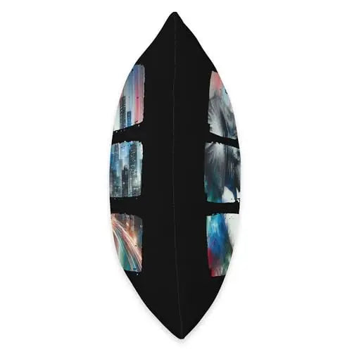 Urban Majesty: Elephant Against Vibrant Skyline Throw