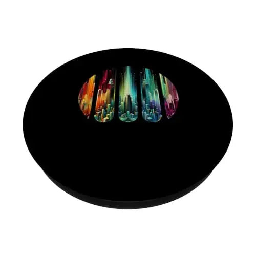 Urban Spectrum: A Panoramic Cityscape” PopSockets Swappable