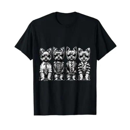 Urban Terriers Hustlers: Hip Hop Pups in Drip T Shirt