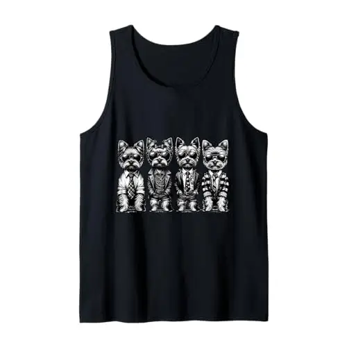 Urban Terriers Hustlers: Hip Hop Pups in Drip Tank Top