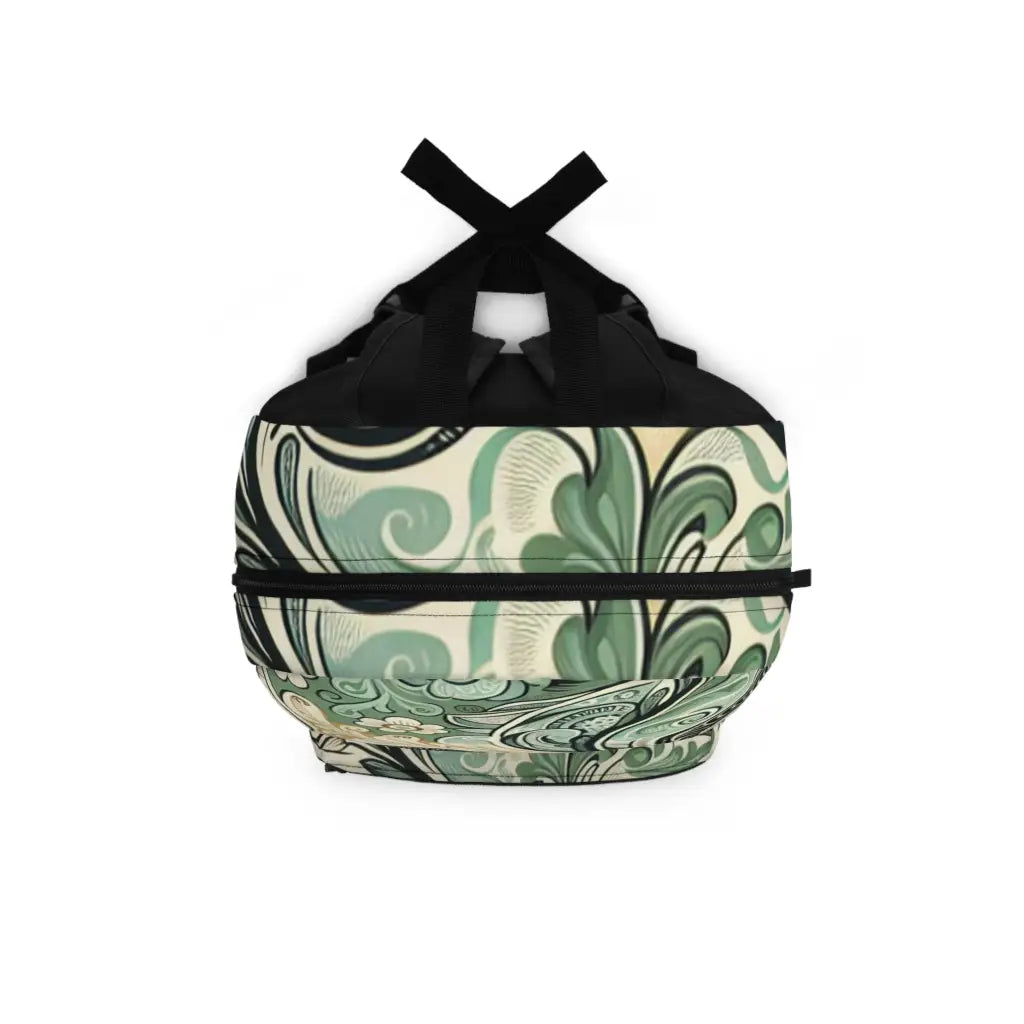 Verdant Scrolls and Whorls Backpack One size Bags