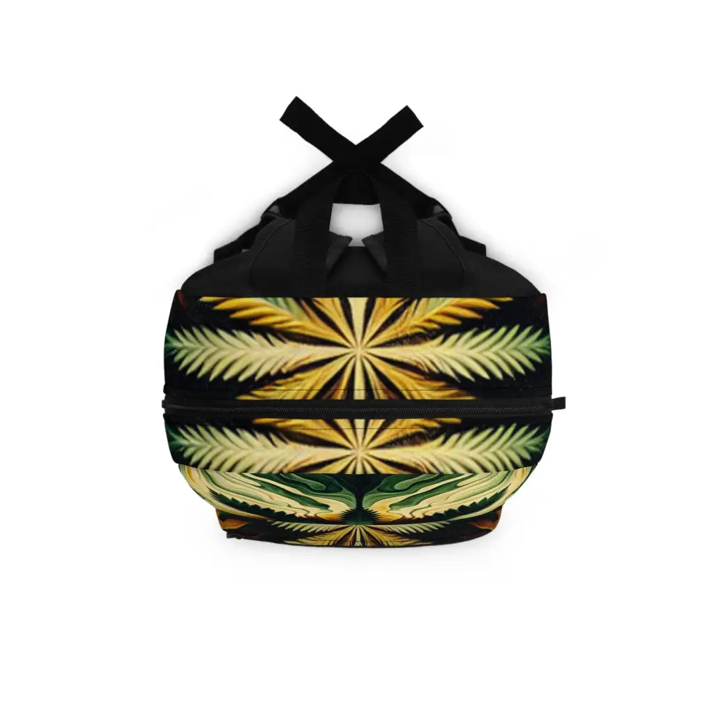 Verdant Whorls and Foliage Fusion Backpack One size Bags