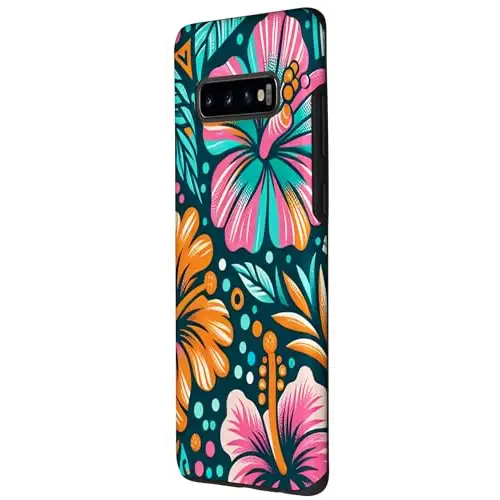 Vibrant Bouquet: Captivating Pink and Blue Florals Case
