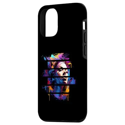 Vibrant Dreams: Abstract Fragmented Vision Case (iPhone