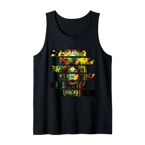 Vibrant Fusion: Dripping Identity Tank Top Apparel