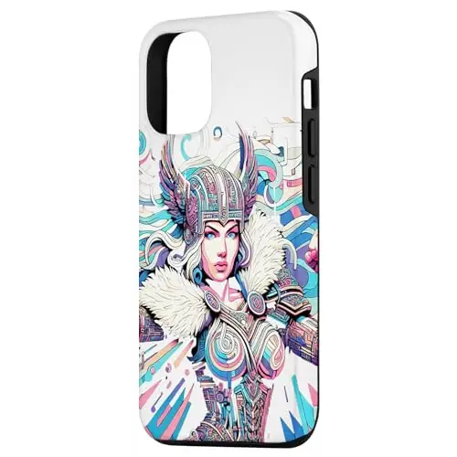 Vibrant Valkyrie Warrior Princess Norse Mythology Case