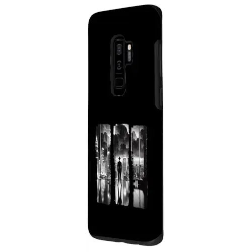 Vintage Noir City Reflections Meets Classic Urban Elegance