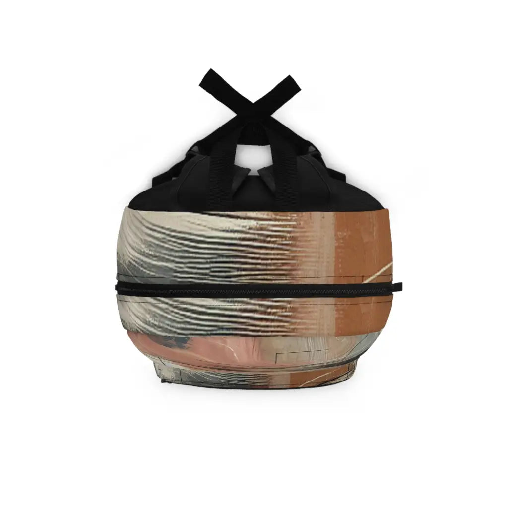 Waves of Abstract Brushstrokes Backpack One size Bags