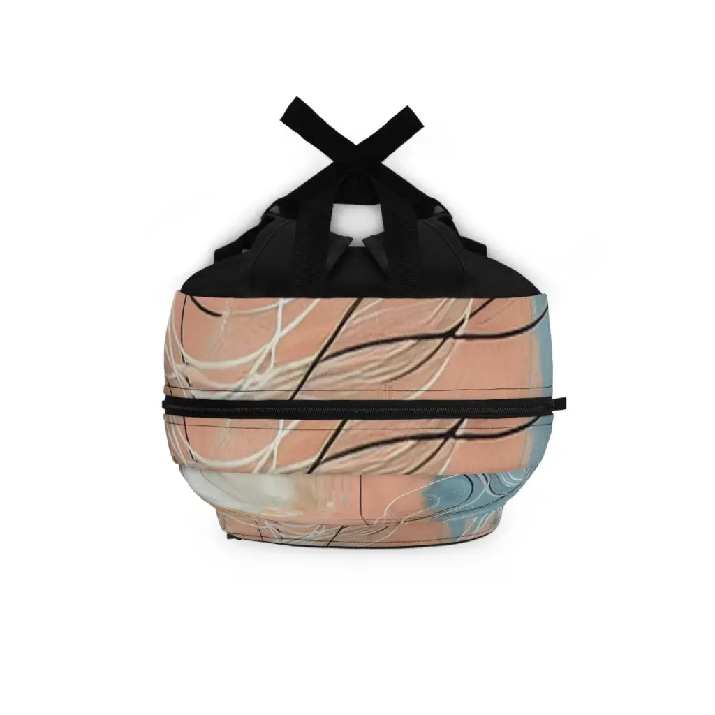 Whimsical Curves and Colors Backpack One size Bags