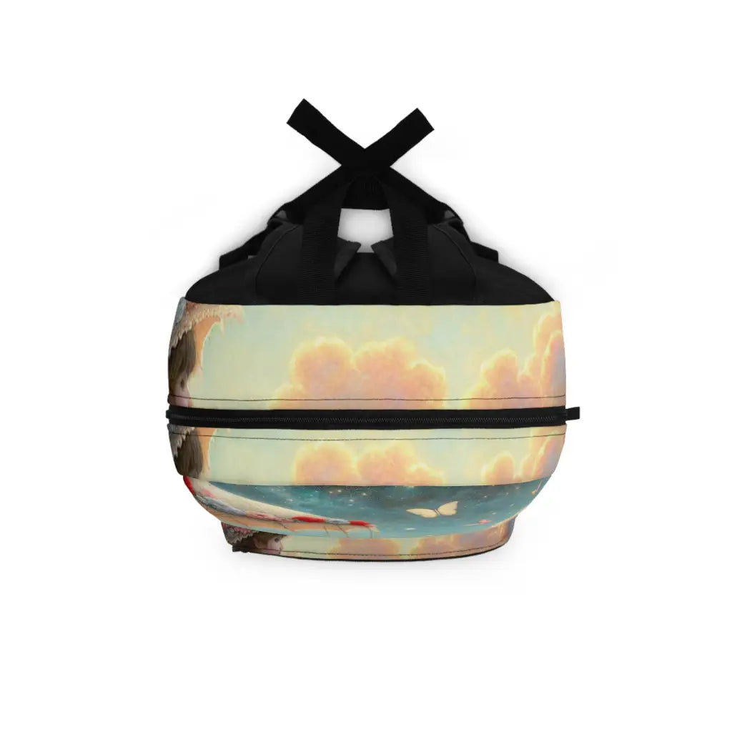 Whimsical Journey with Butterflies and Flowers Backpack