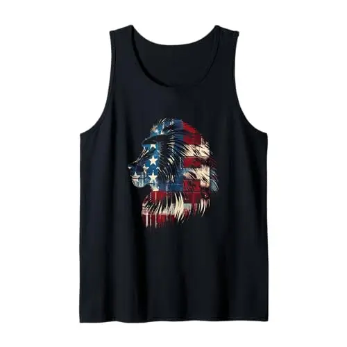 Wild Patriot: Celebrating Animal Patriotism Tank Top Apparel
