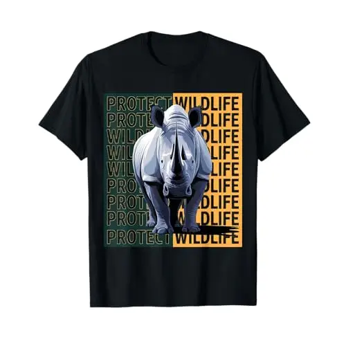 Wild Rhino: A Call to Protect Wildlife T Shirt Apparel