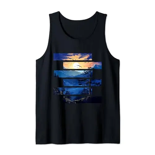 Wilderness Sunrise Majesty: Gliding Raptors at Dawn Tank