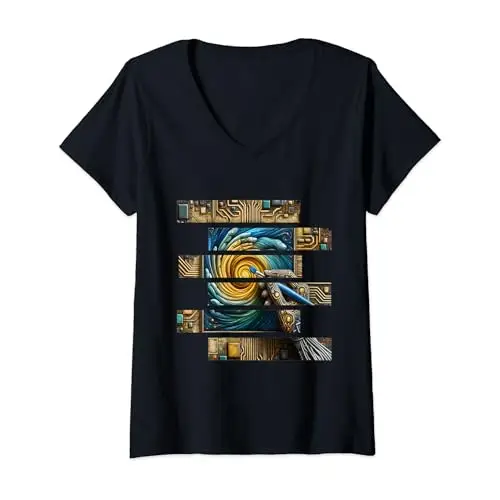 Womens AI Artistry: Robotic Hand Painting Processor Spiral