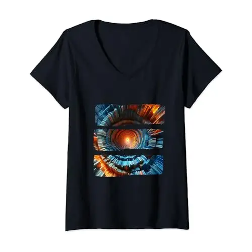 Womens Cosmic Infinite Vortex Passage: Radiant Illumination