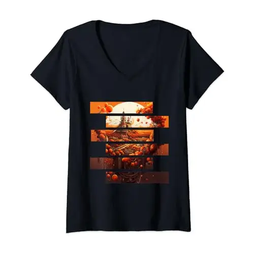 Womens Enchanted Castle Collage: Day and Night Splendor V