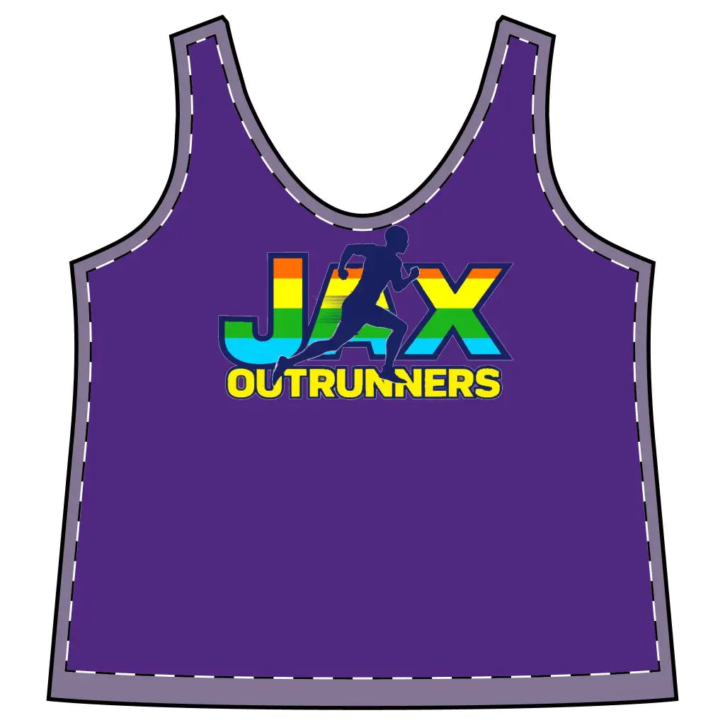 Women’s Sporty Racerback Tank Jax Outrunners’ Shirt Fitness