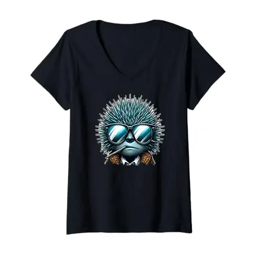 Womens Urban Drip Streetwear Cool Quills: Hedgehog Hustle V